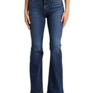 Silver Jeans Dark Blue Flare Leg Denim HiGh Note Size 33